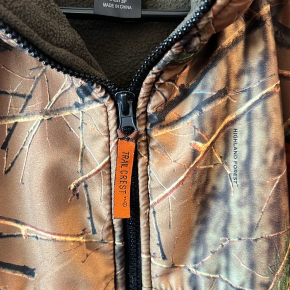 Trail Crest men’s camo fleece jacket- large - Picture 3 of 8